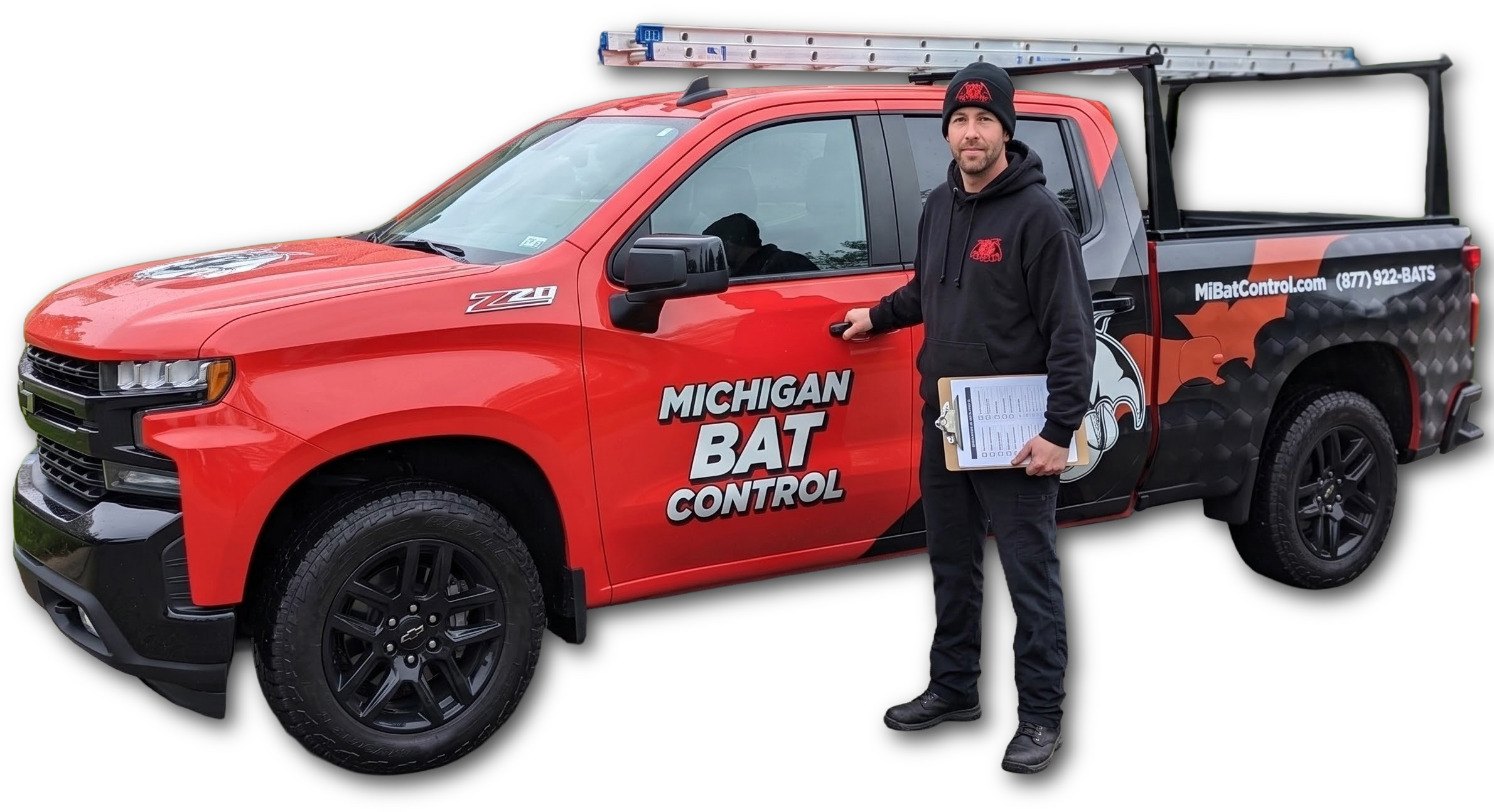 Michigan Bat Control Truck and Technician Professional Wildlife Control in Michigan